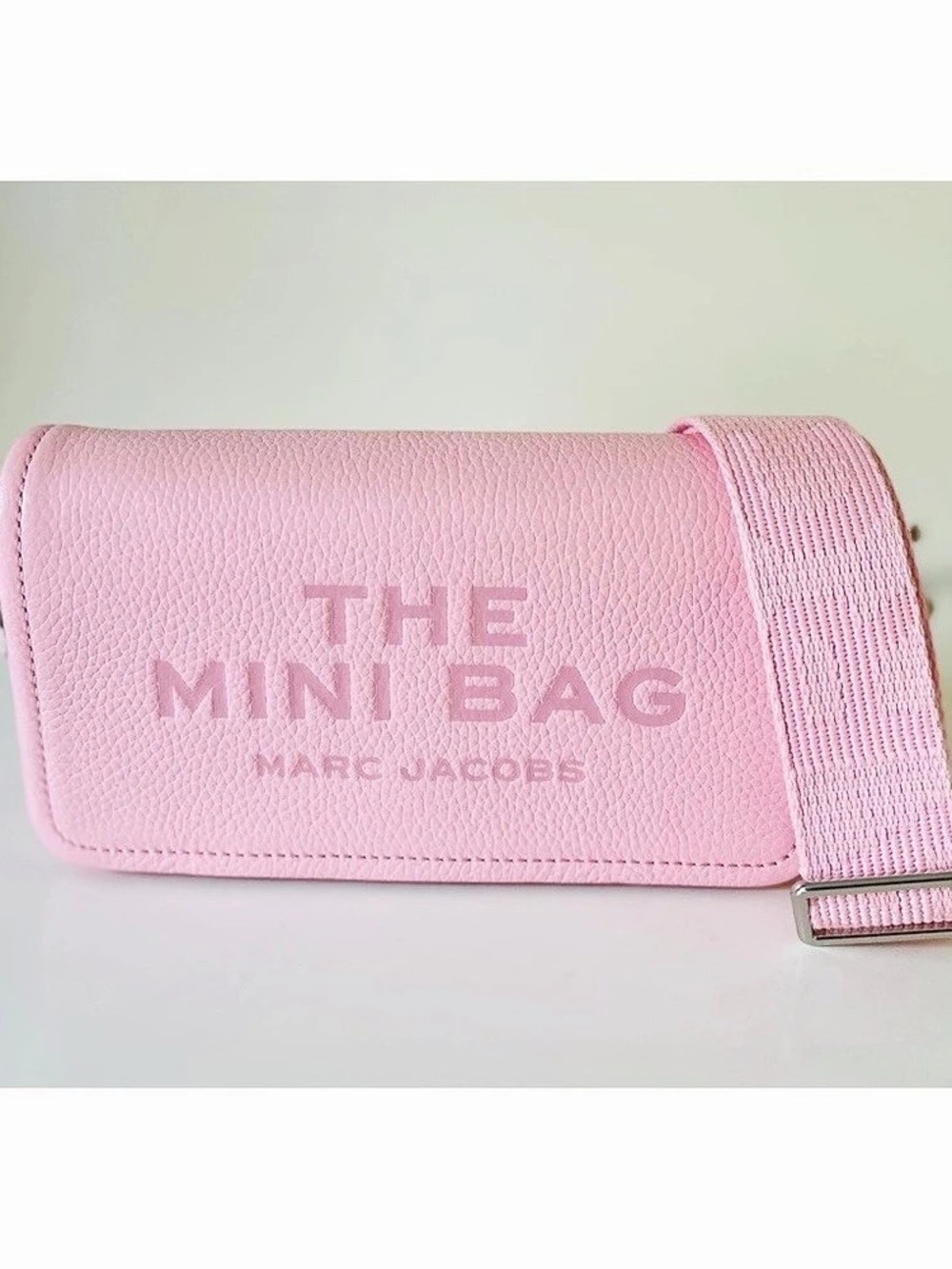 Marc Jacobs The Mini Bag Leather Crossbody Ribbonpink NWOT